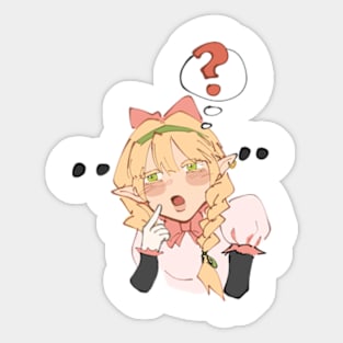 Confused Elf Sticker